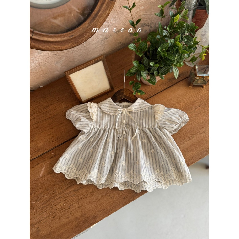 Marron 上衣 마론 클라라블라우스-細節圖3