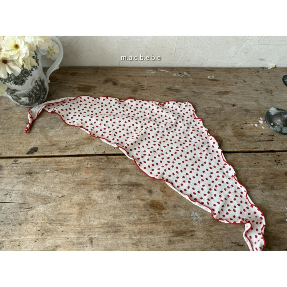 Macbebe 套裝 開襟衫+褲子+頭巾 맥베베 봄딸기3종셋트(바지+가디건+치커프)-細節圖9