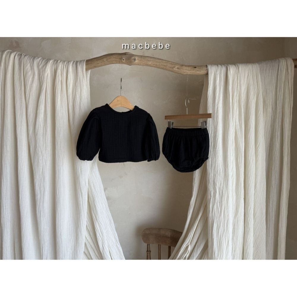 Macbebe 套裝 上衣+屁屁褲 맥베베 요루상하셋트-細節圖2