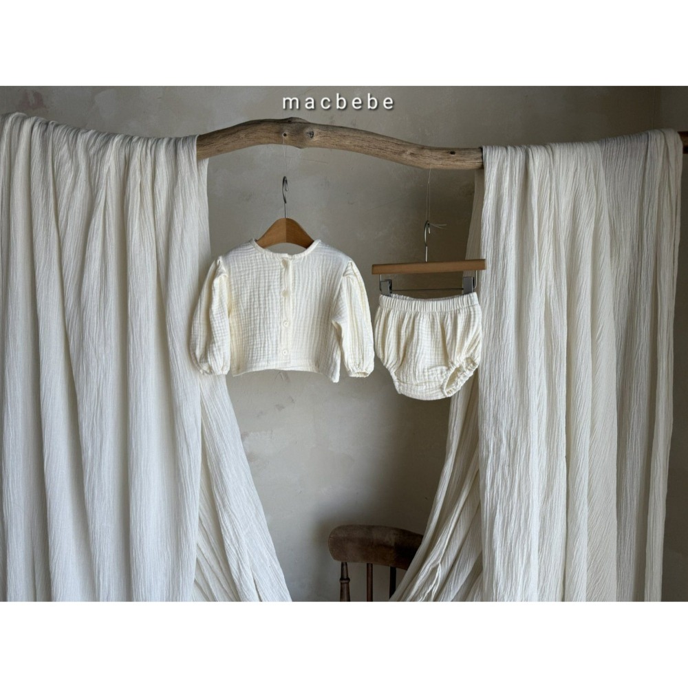 Macbebe 套裝 上衣+屁屁褲 맥베베 요루상하셋트-細節圖4