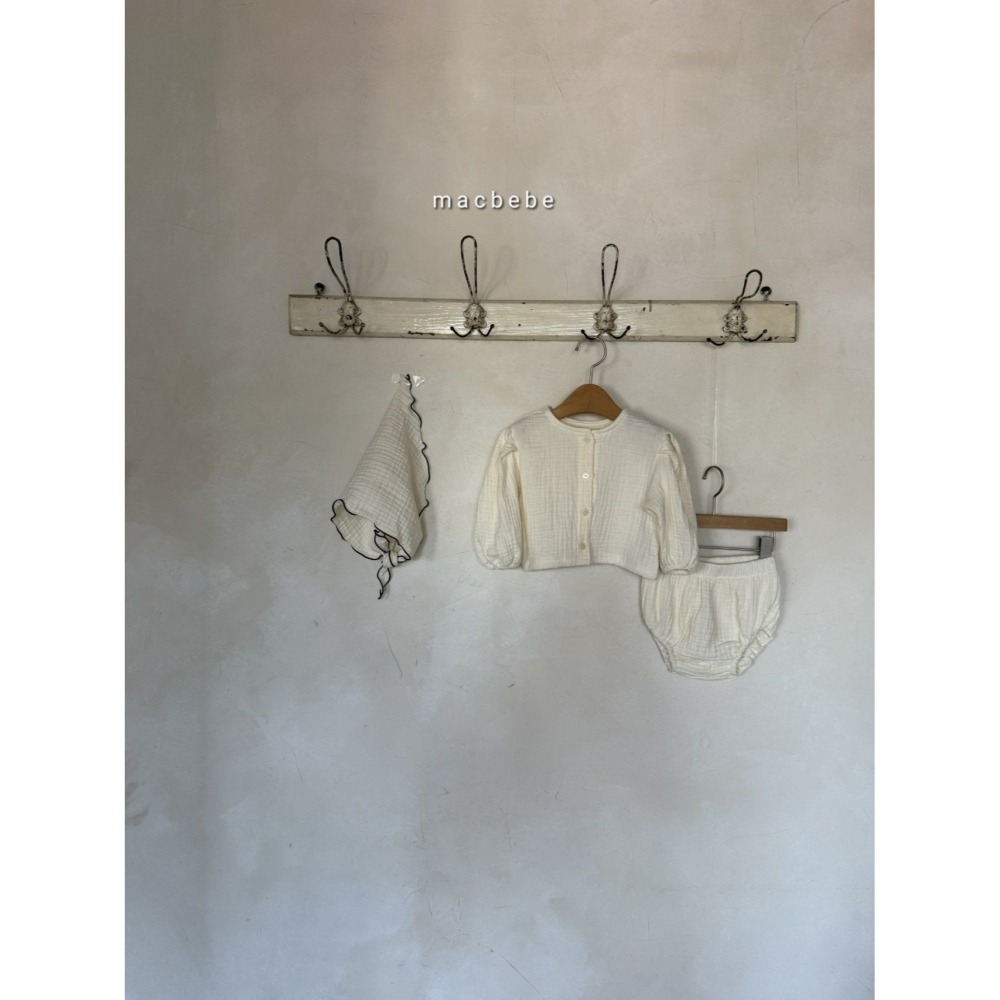 Macbebe 套裝 上衣+屁屁褲 맥베베 요루상하셋트-細節圖5