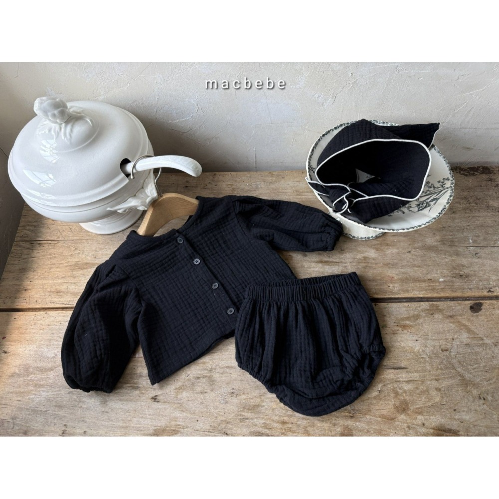 Macbebe 套裝 上衣+屁屁褲 맥베베 요루상하셋트-細節圖7