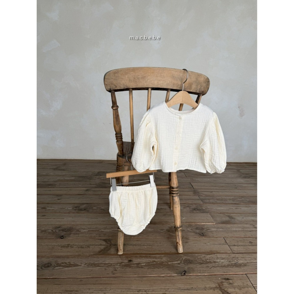 Macbebe 套裝 上衣+屁屁褲 맥베베 요루상하셋트-細節圖8