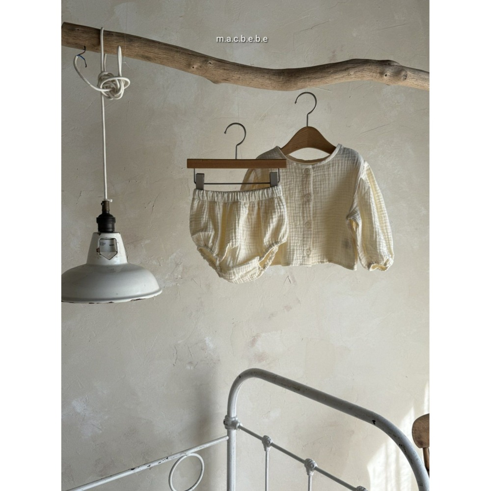 Macbebe 套裝 上衣+屁屁褲 맥베베 요루상하셋트-細節圖9