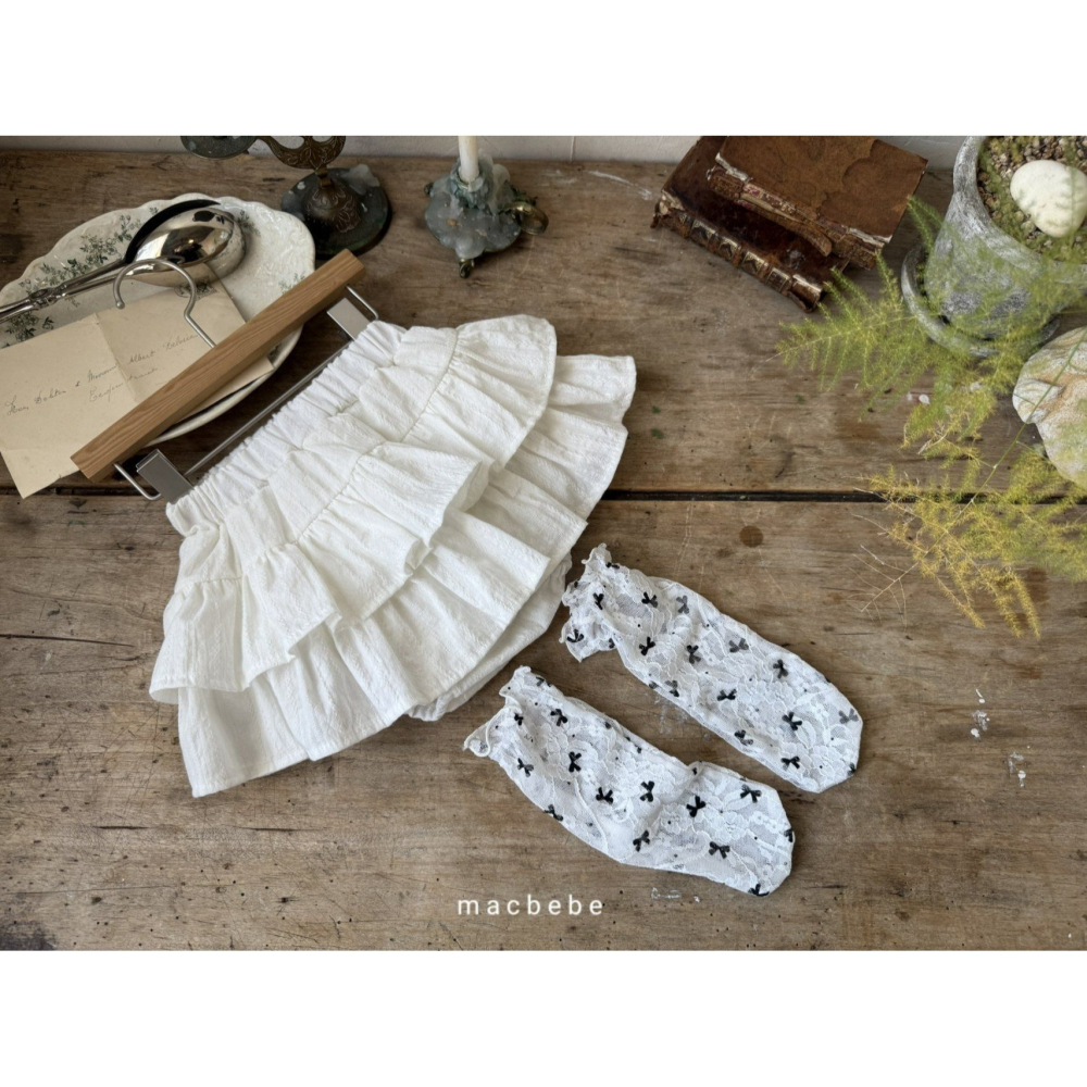 Macbebe 裙子 맥베베 캉캉블루머스커트-細節圖9