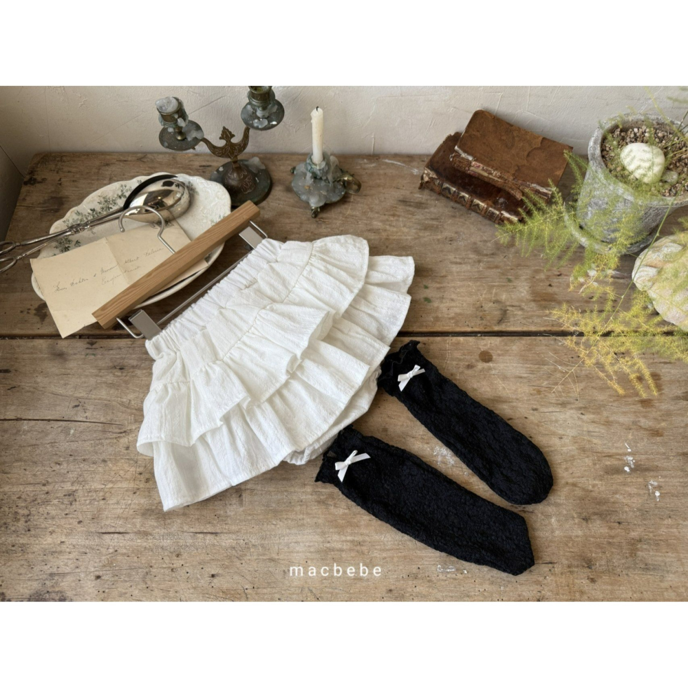 Macbebe 裙子 맥베베 캉캉블루머스커트-細節圖10