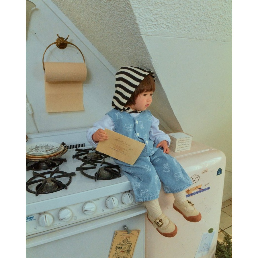 Oottbebe 上衣 오뜨베베 곰세마리후드맨투맨-細節圖3