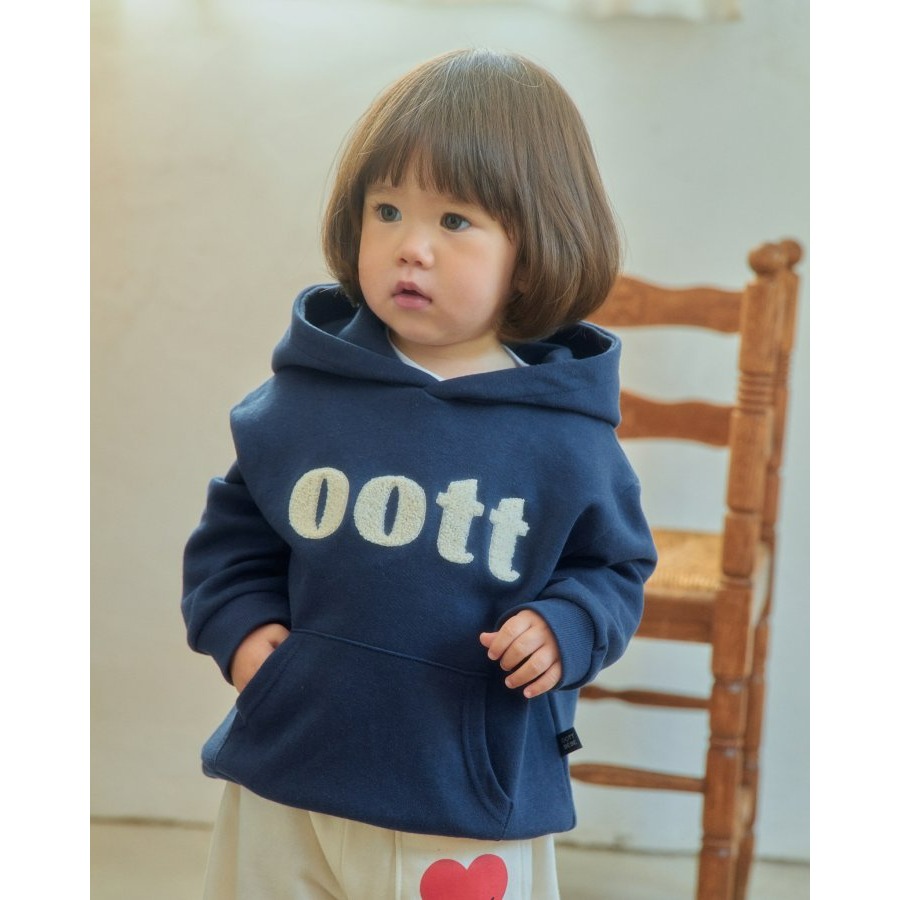Oottbebe 上衣 오뜨베베 댄디부클후드맨투맨키즈-細節圖3