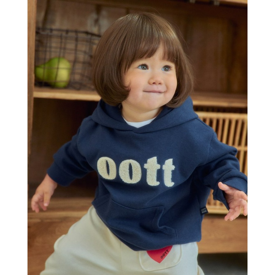 Oottbebe 上衣 오뜨베베 댄디부클후드맨투맨키즈-細節圖9