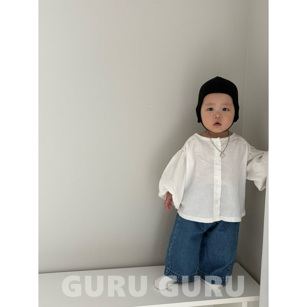 Guruguru 上衣 구루구루 퍼프블라우스-細節圖5