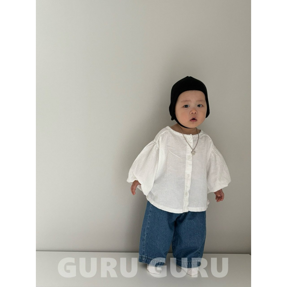 Guruguru 上衣 구루구루 퍼프블라우스-細節圖6