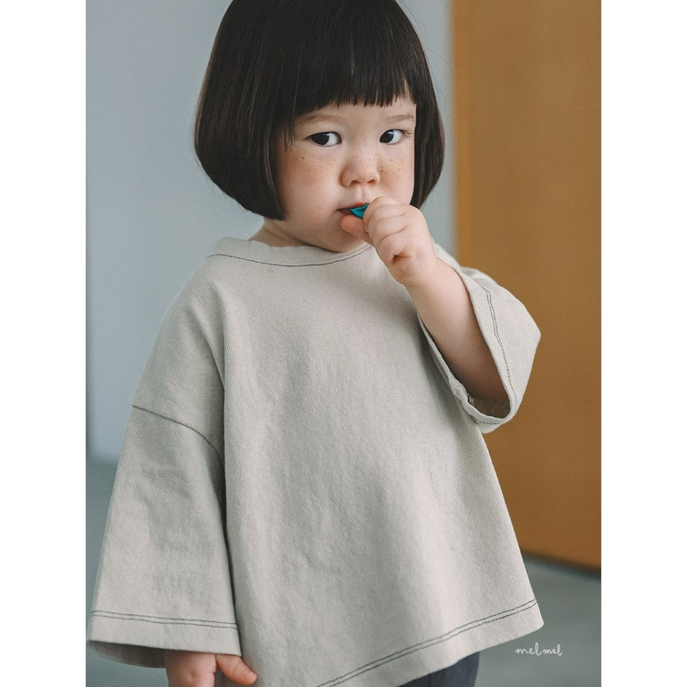Melmel 上衣 멜멜 8부박스티-細節圖2