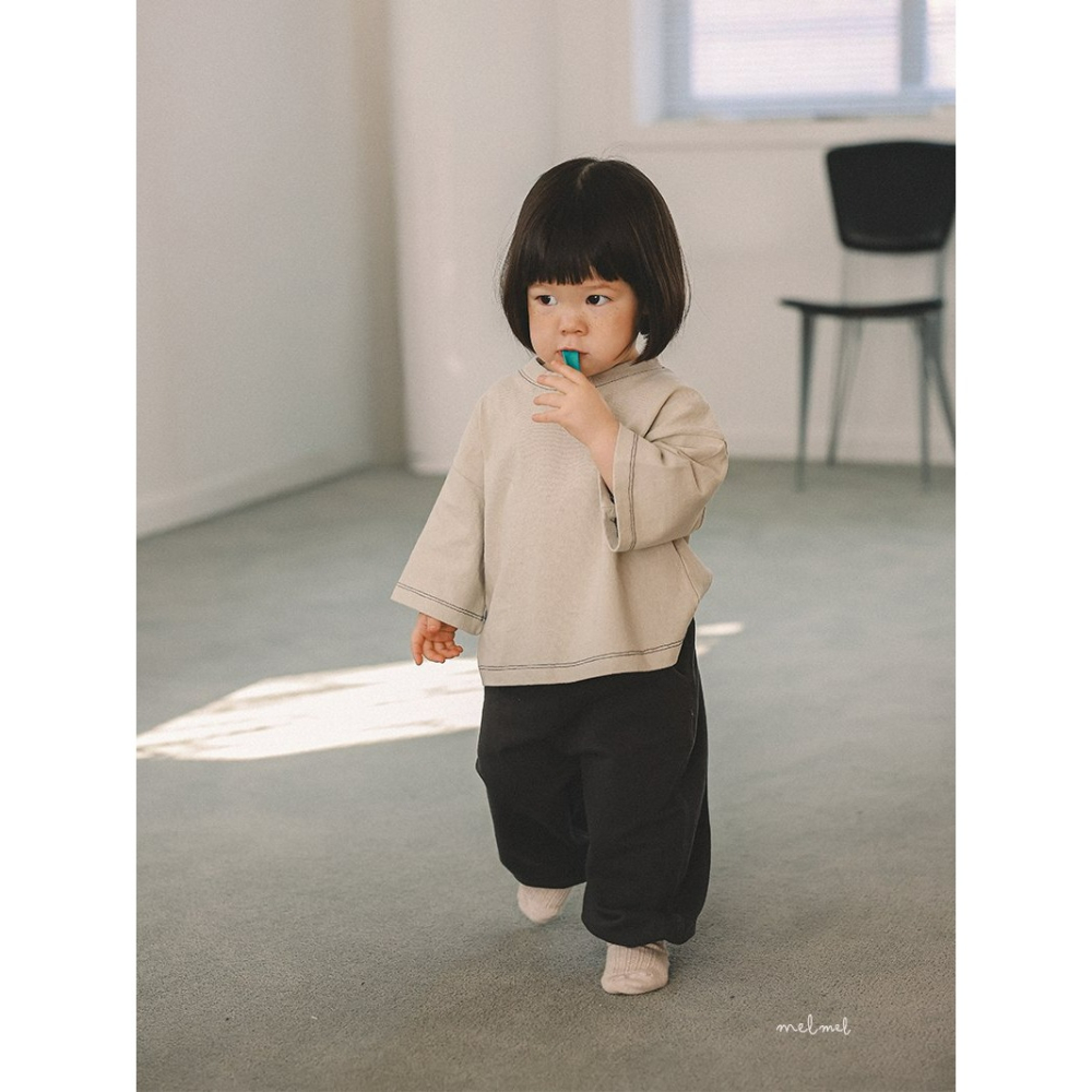 Melmel 上衣 멜멜 8부박스티-細節圖4