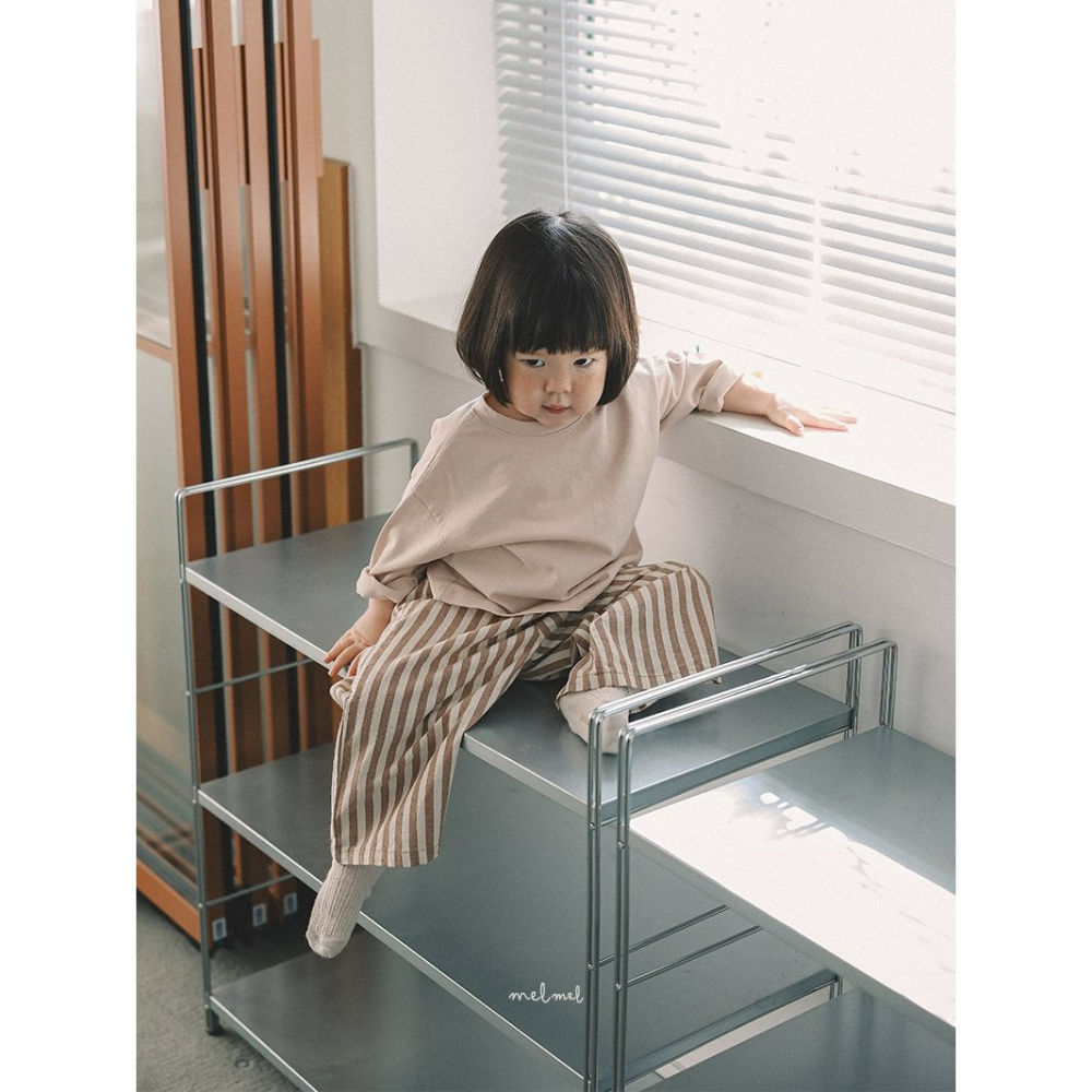 Melmel 褲子 멜멜 ST와이드팬츠-細節圖3