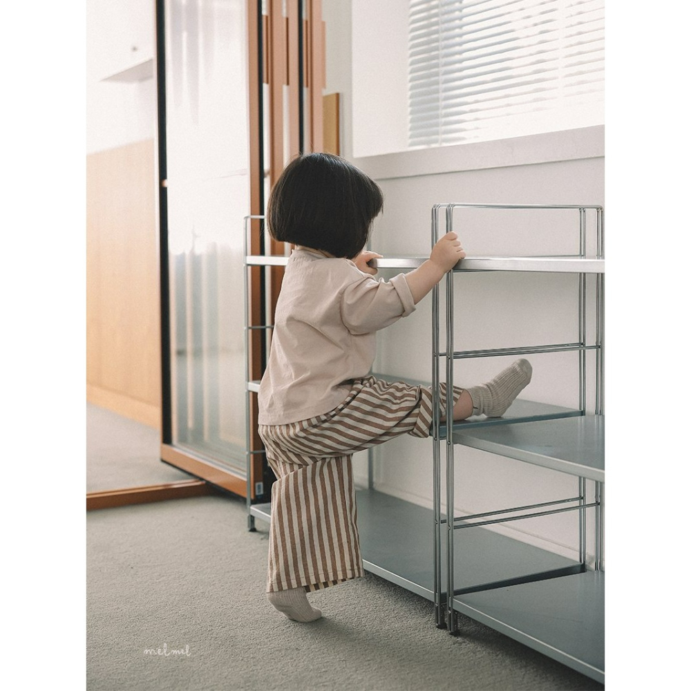 Melmel 褲子 멜멜 ST와이드팬츠-細節圖4