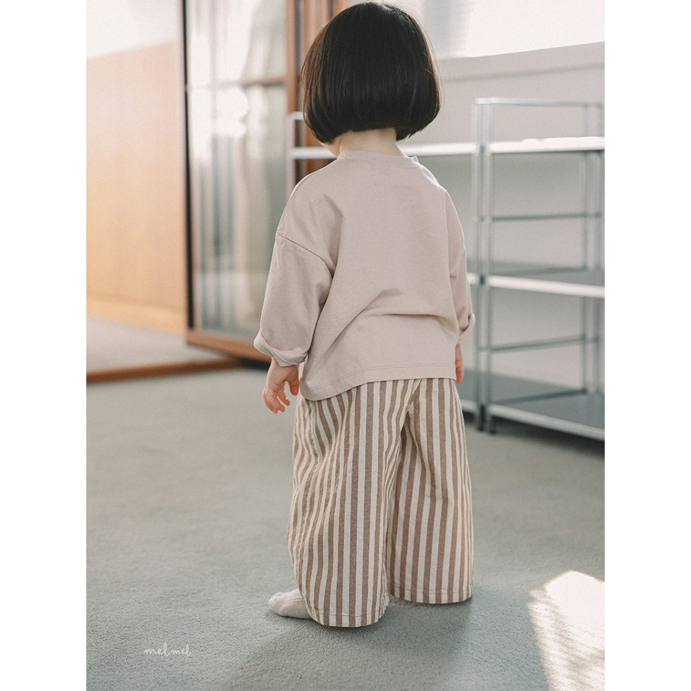 Melmel 褲子 멜멜 ST와이드팬츠-細節圖5