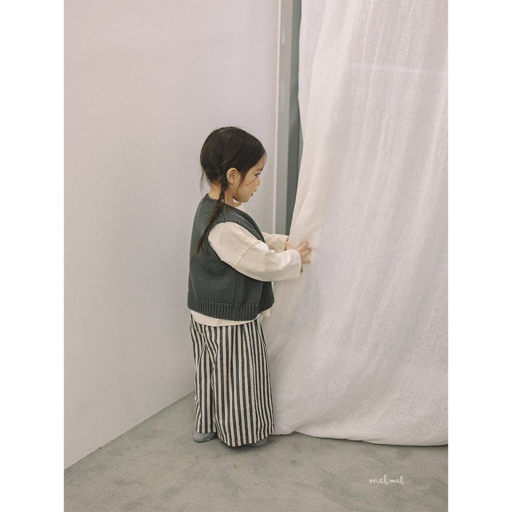 Melmel 褲子 멜멜 ST와이드팬츠-細節圖6