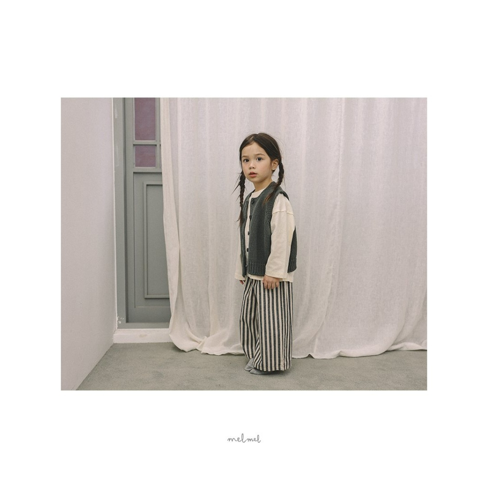 Melmel 褲子 멜멜 ST와이드팬츠-細節圖8