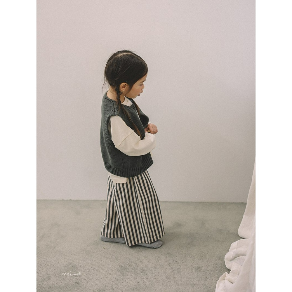 Melmel 褲子 멜멜 ST와이드팬츠-細節圖9