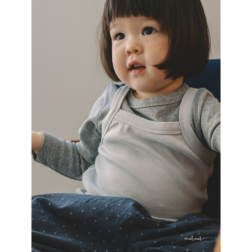 Melmel 上衣 멜멜 골지탱크-細節圖2