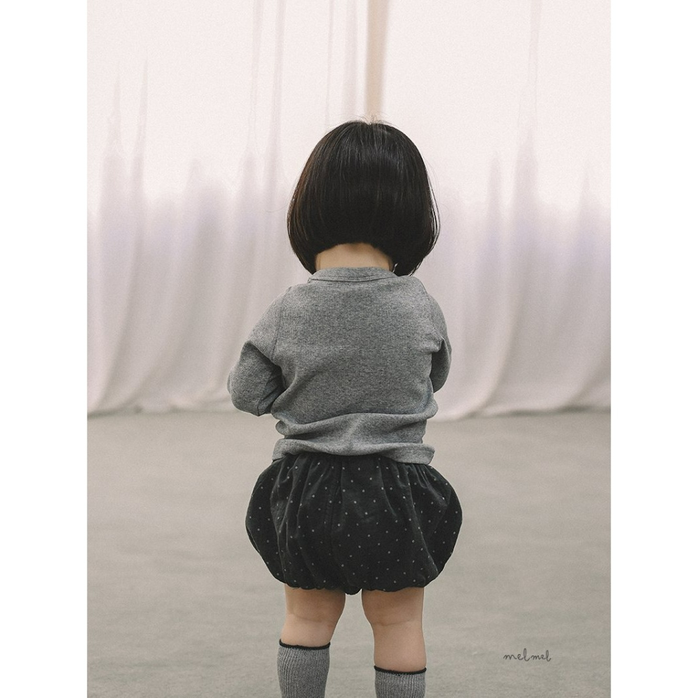 Melmel 上衣 멜멜 골지티-細節圖2