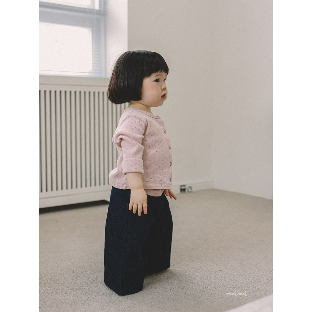 Melmel 褲子 멜멜 논페이드데님팬츠-細節圖7