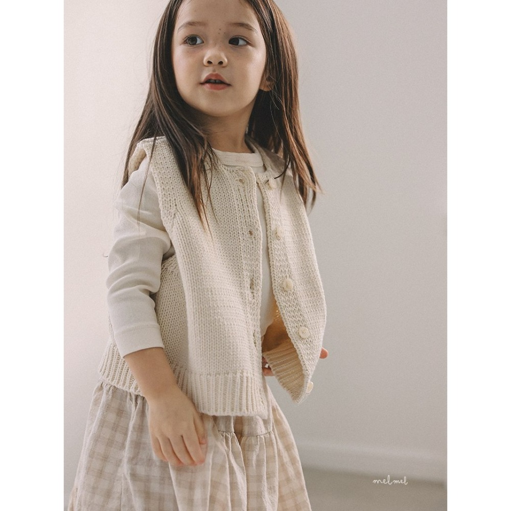Melmel 背心 멜멜 니트베스트-細節圖2