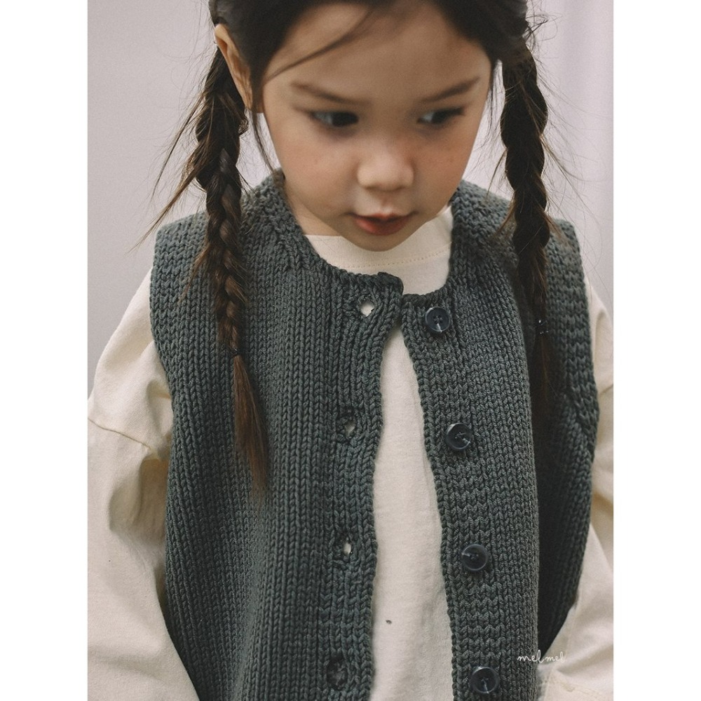 Melmel 背心 멜멜 니트베스트-細節圖9