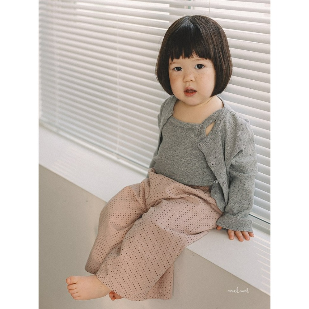 Melmel 褲子 멜멜 도트와이드팬츠-細節圖2