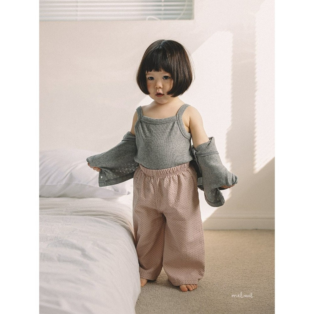 Melmel 褲子 멜멜 도트와이드팬츠-細節圖6