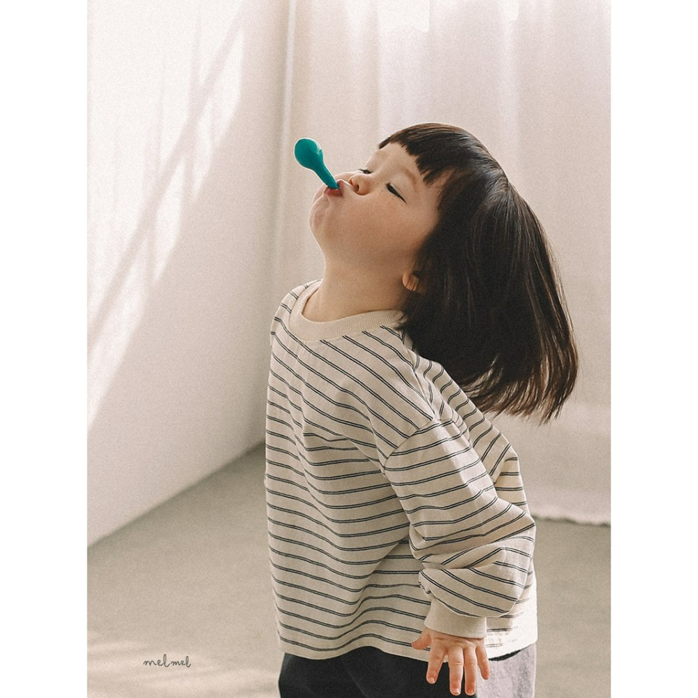 Melmel 上衣 멜멜 립스트라이프티-細節圖5