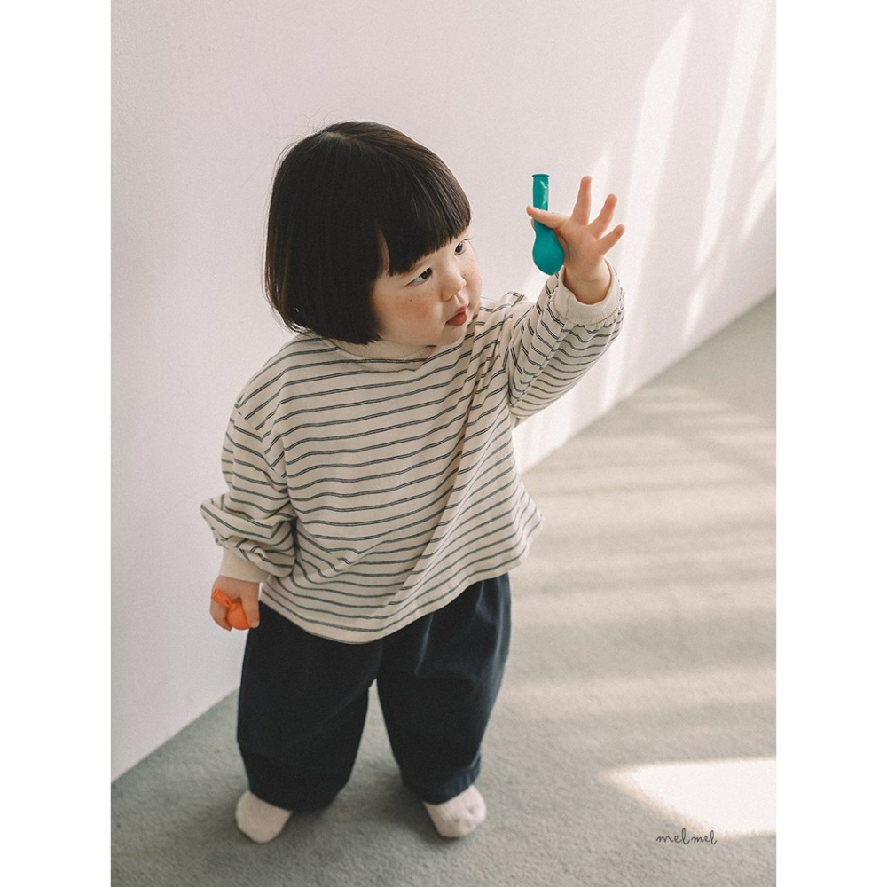 Melmel 上衣 멜멜 립스트라이프티-細節圖6