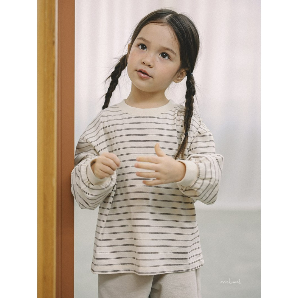 Melmel 上衣 멜멜 립스트라이프티-細節圖7