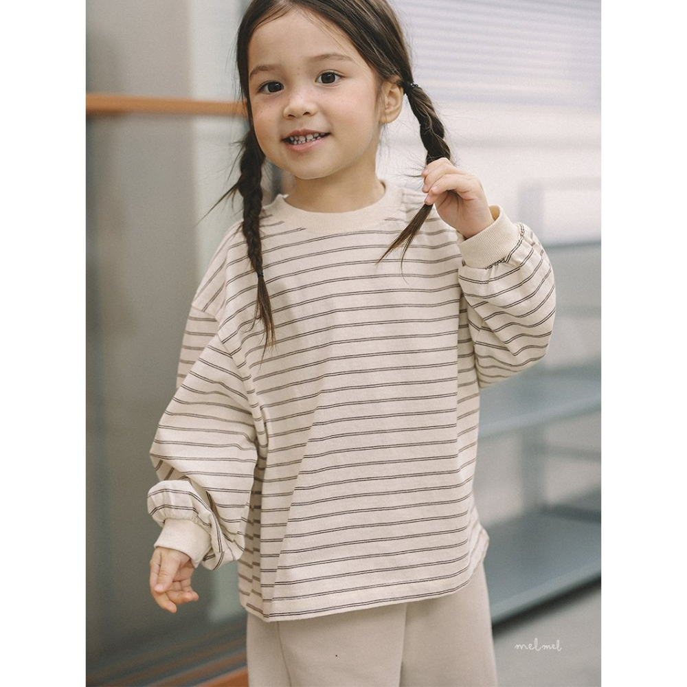 Melmel 上衣 멜멜 립스트라이프티-細節圖9