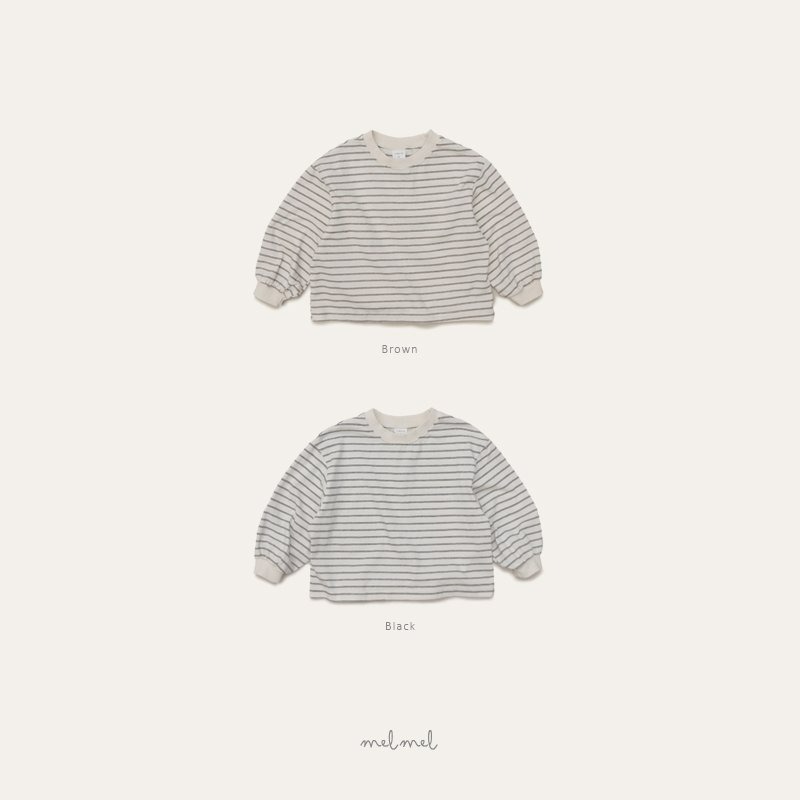 Melmel 上衣 멜멜 립스트라이프티-細節圖10