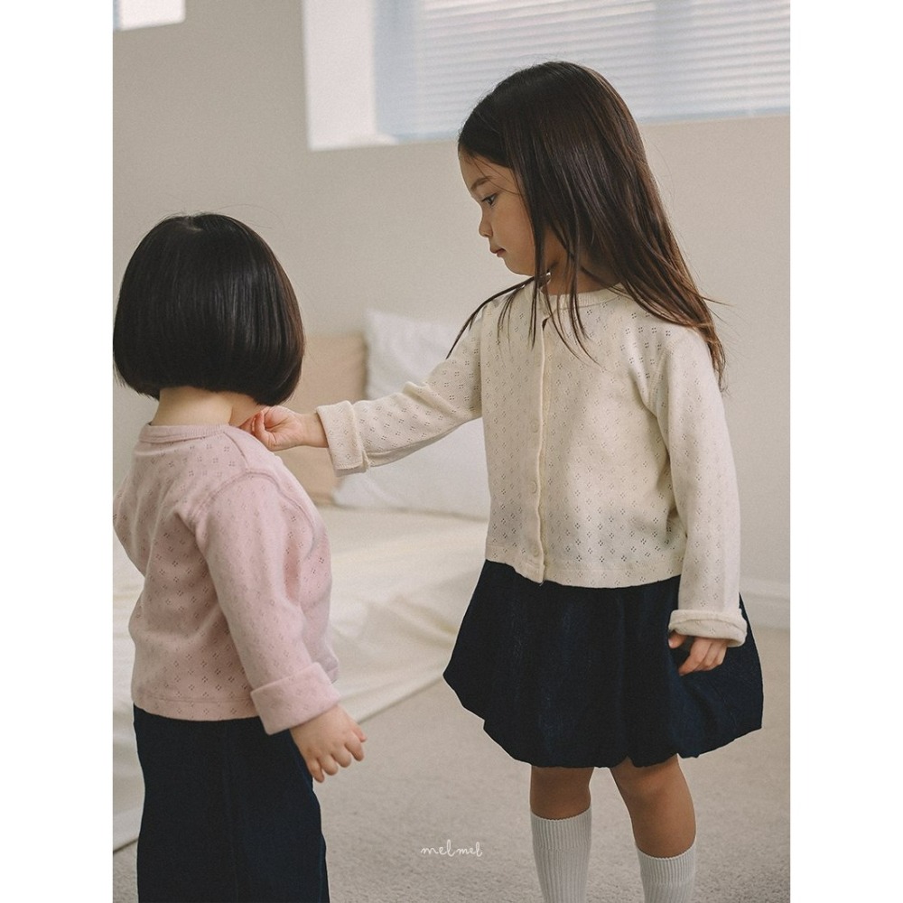 Melmel 裙子 멜멜 벌룬데님스커트-細節圖2