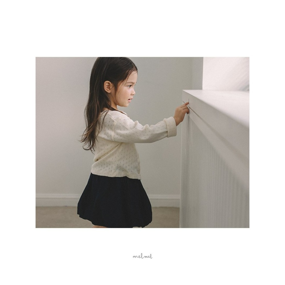 Melmel 裙子 멜멜 벌룬데님스커트-細節圖3