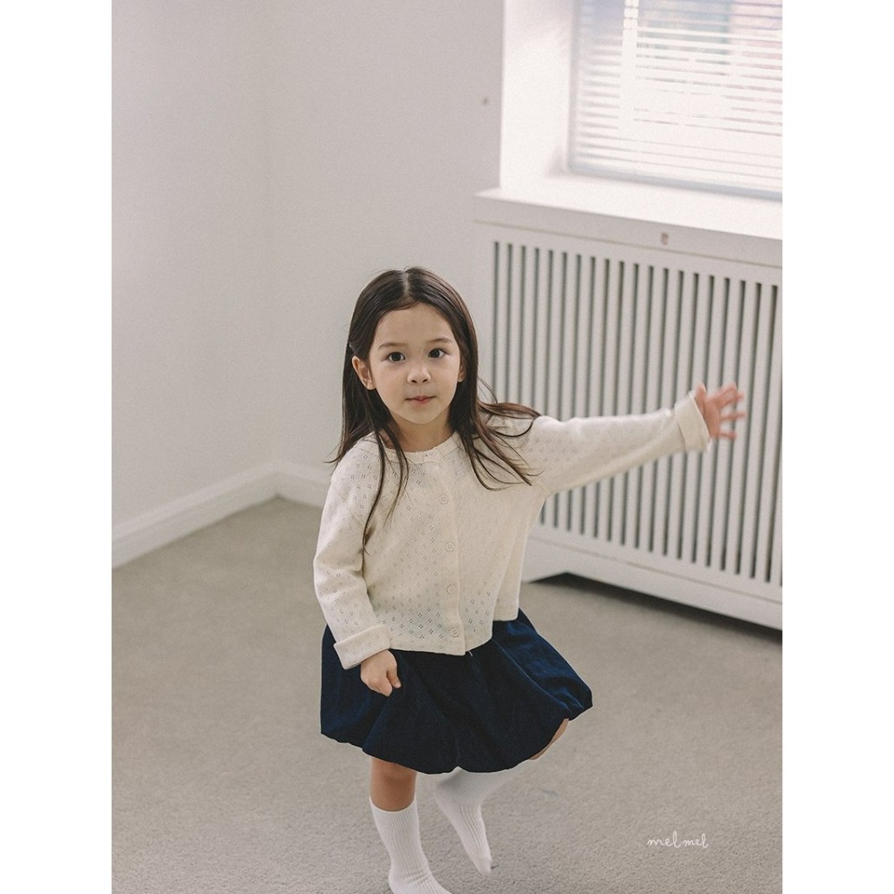 Melmel 裙子 멜멜 벌룬데님스커트-細節圖6