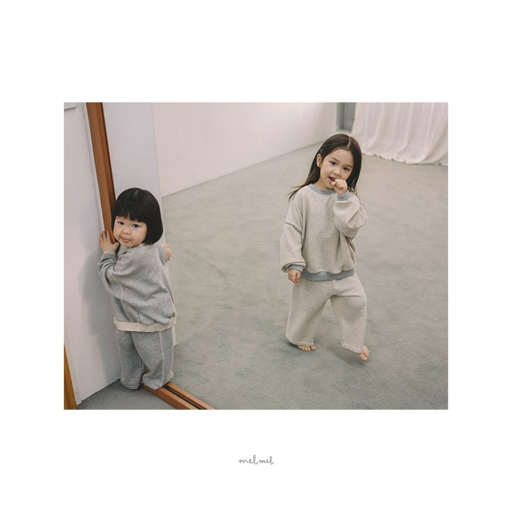 Melmel 上衣 멜멜 스티치맨투맨-細節圖3