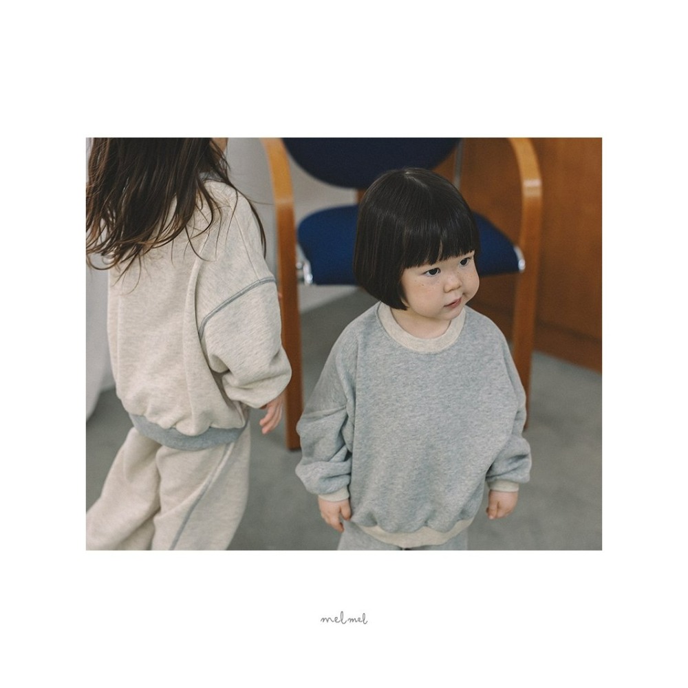 Melmel 褲子 멜멜 스티치일자팬츠-細節圖6