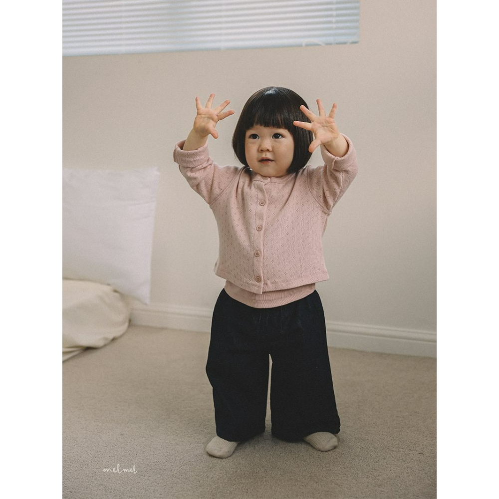 Melmel 開襟衫 멜멜 아일렛가디건-細節圖5