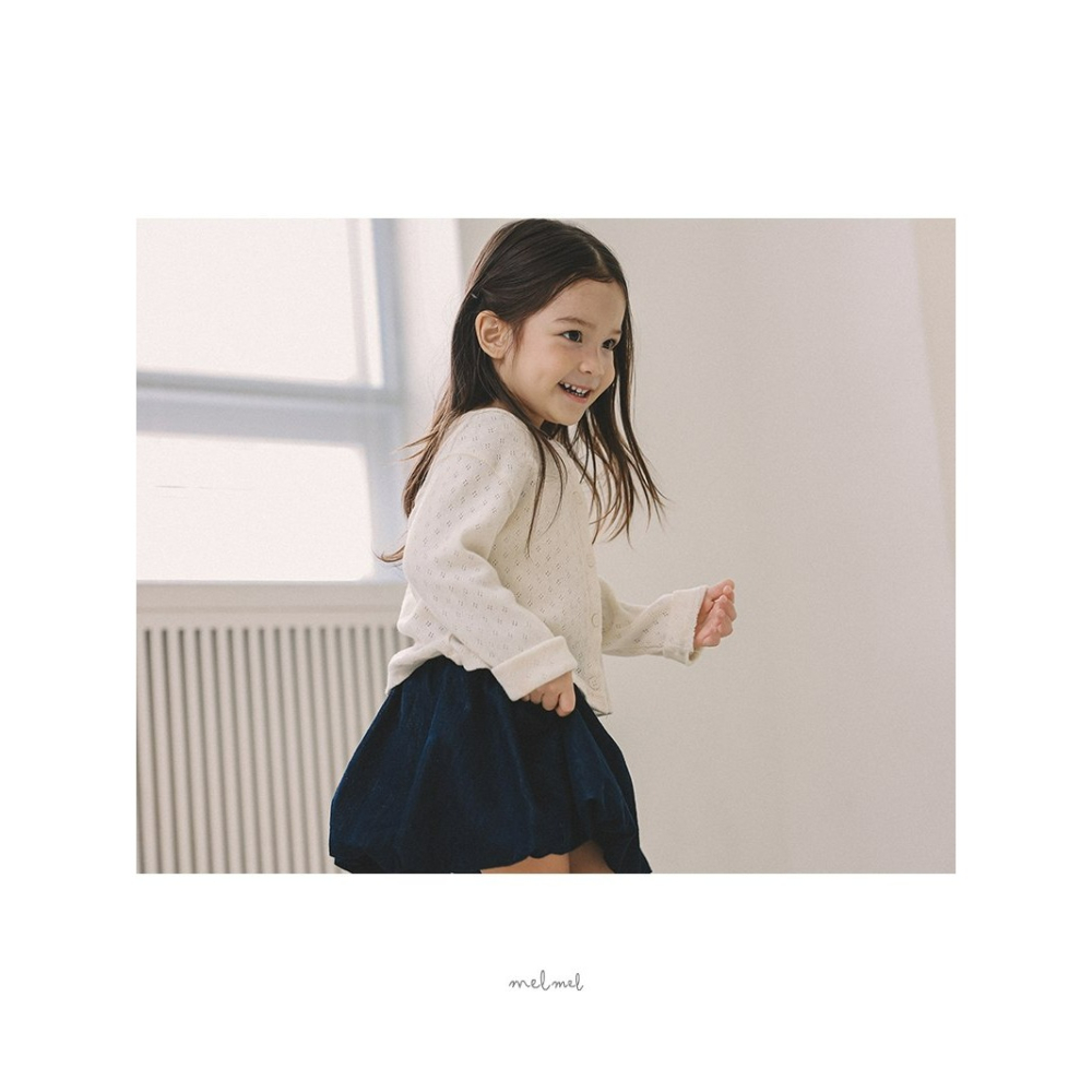 Melmel 開襟衫 멜멜 아일렛가디건-細節圖10