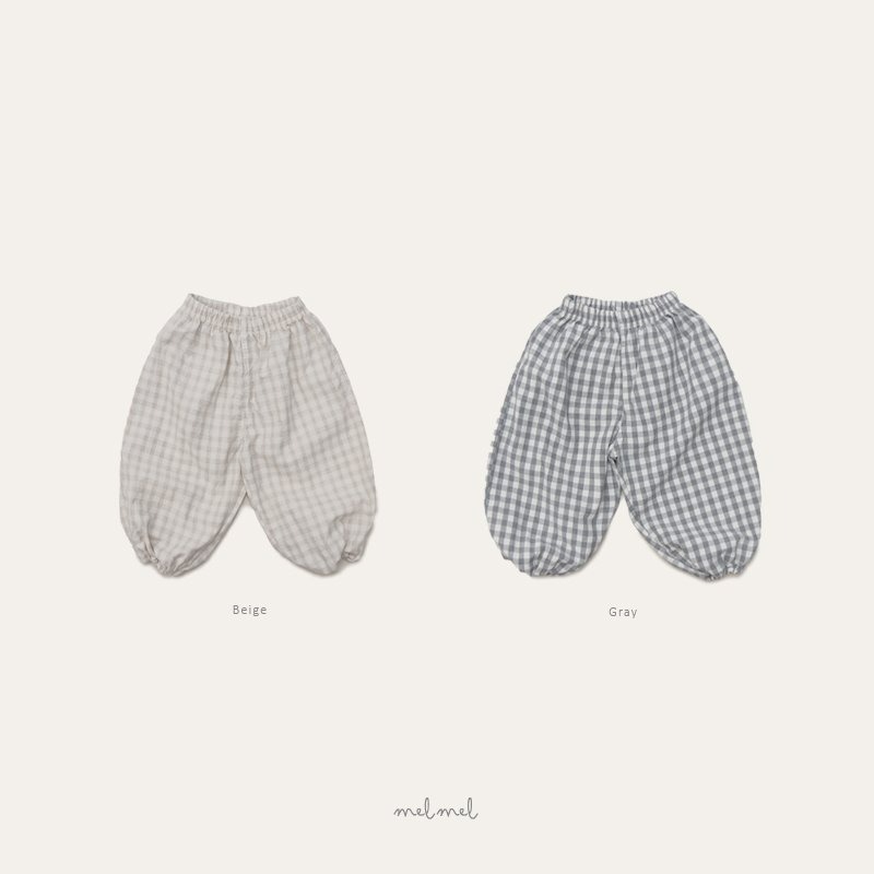 Melmel 屁屁褲 멜멜 체크블루머-細節圖8