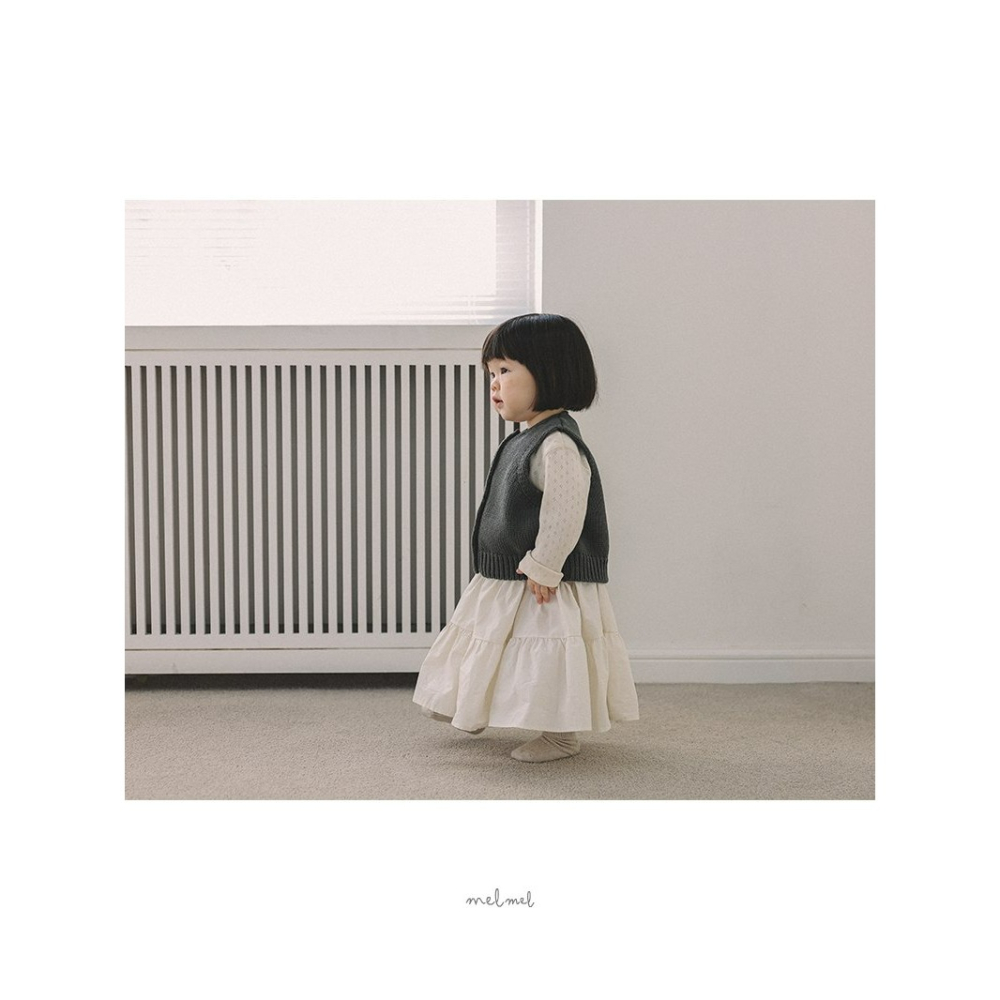 Melmel 裙子 멜멜 티어드롱스커트-細節圖2