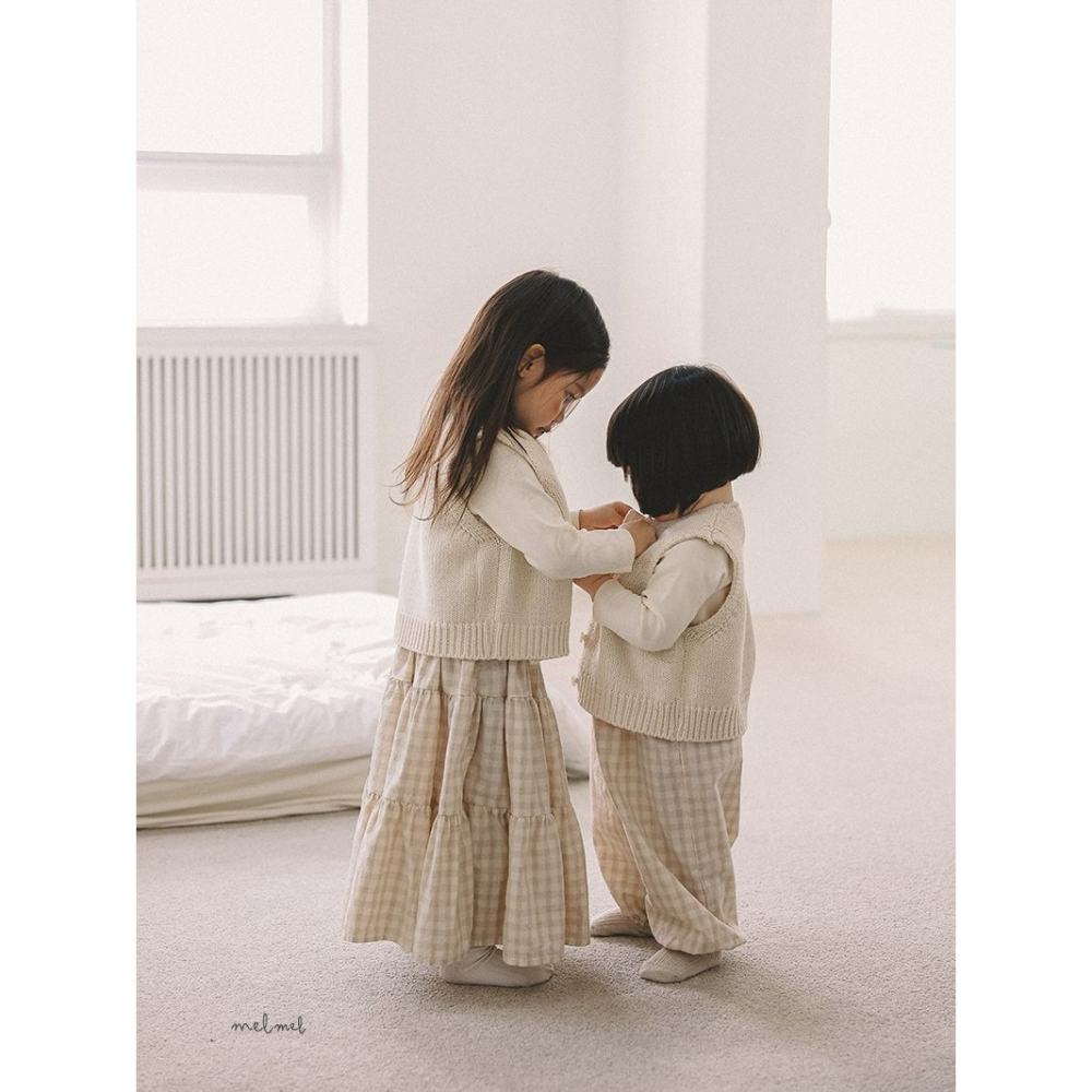 Melmel 裙子 멜멜 티어드롱스커트-細節圖5