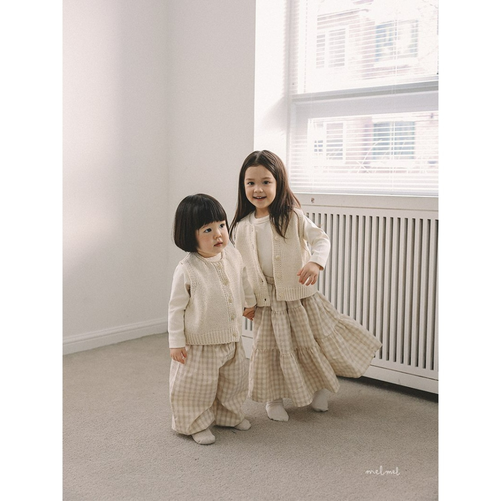 Melmel 裙子 멜멜 티어드롱스커트-細節圖6