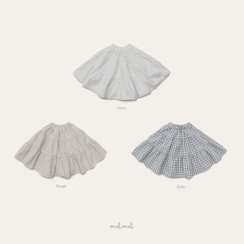 Melmel 裙子 멜멜 티어드롱스커트-細節圖10