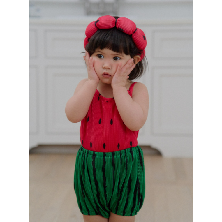 韓國製 西瓜套裝 (背心+屁屁褲) 수박 블루머 셋업 (나시+블루머)-細節圖10