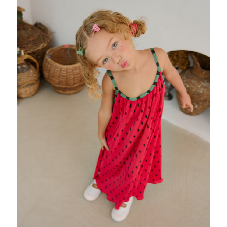 韓國製 西瓜洋裝 수박 원피스-細節圖2