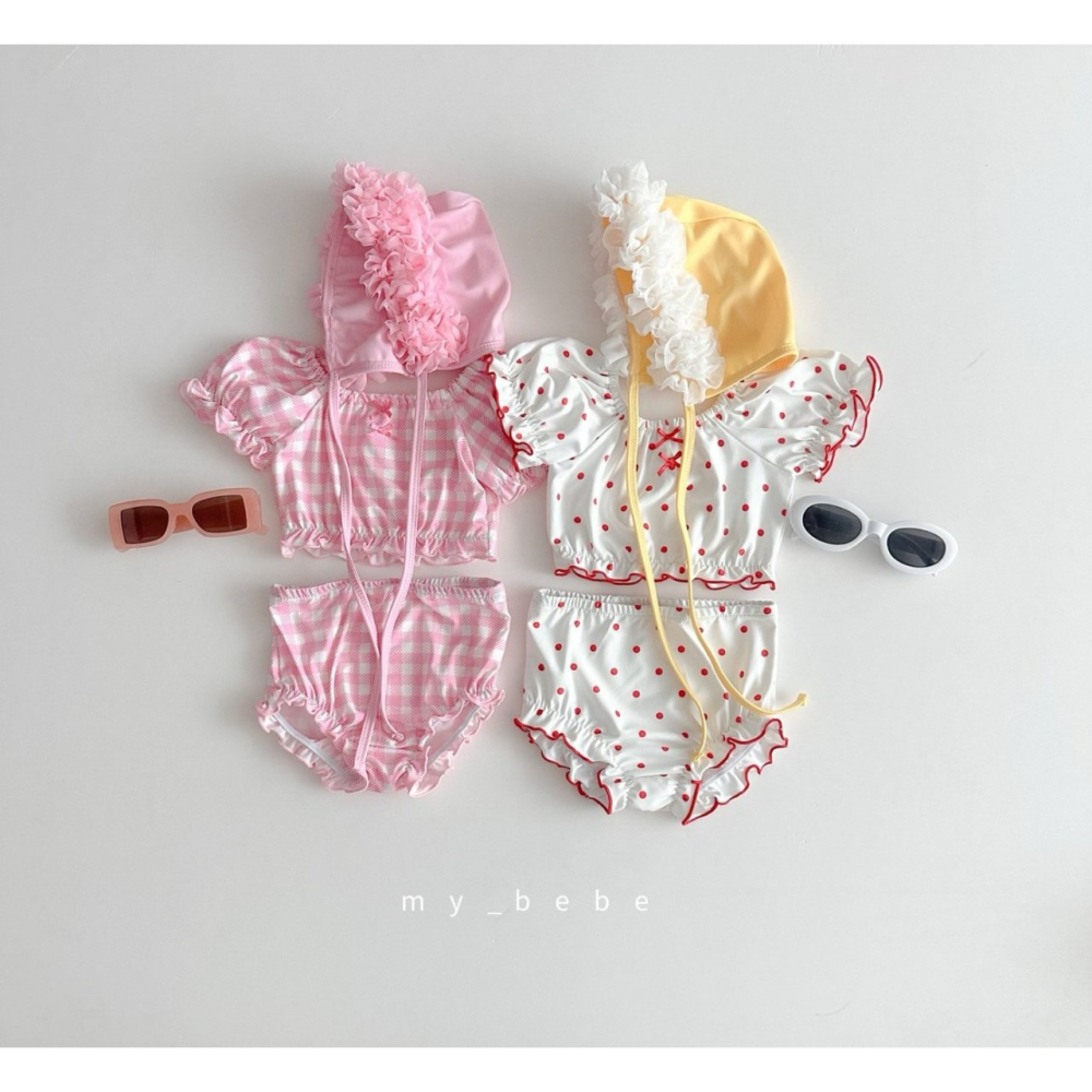 Mybebe 泳帽 마이베베 코사지스윔모자-細節圖9